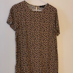 LEOPARD/CHEETAH PRINT MINI DRESS